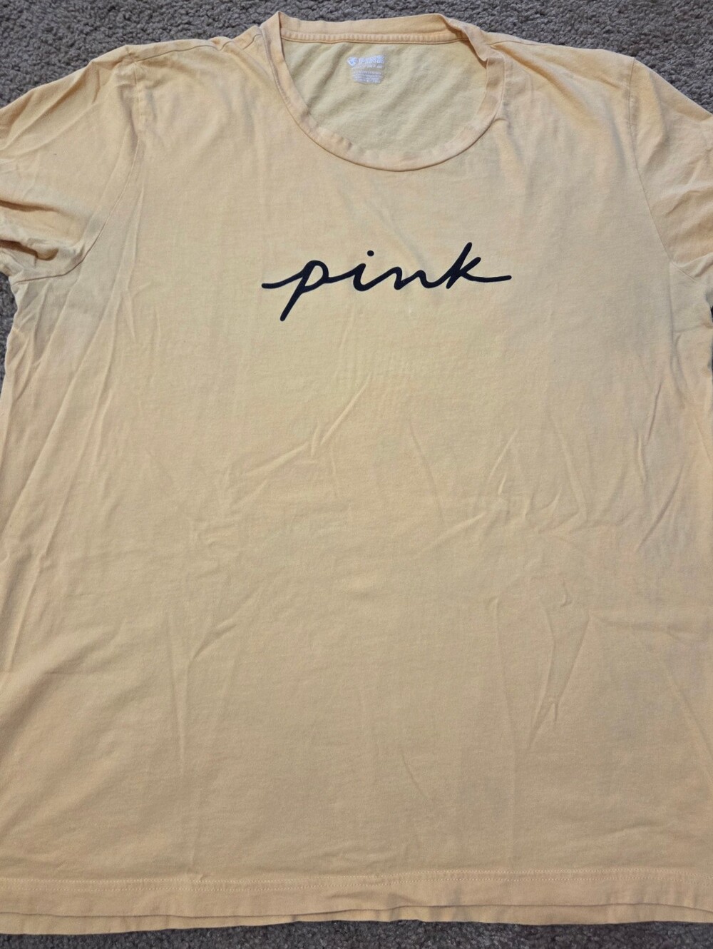 PINK Victoria's Secret XL Spellout Short Sleeved Tee
